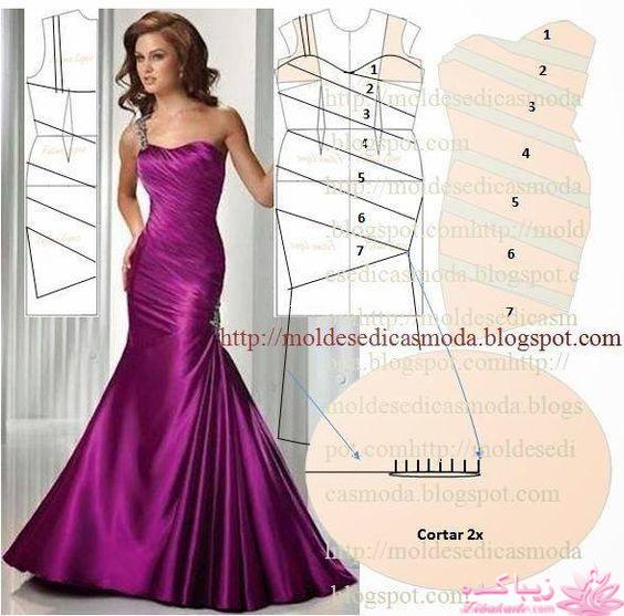 آموزش دوخت لباس مجلسی